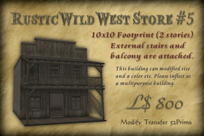 Rustic Wild West Store #5