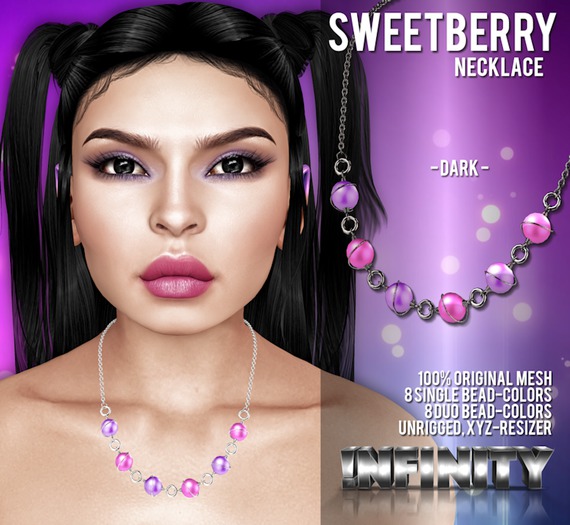 !NFINITY Sweetberry Necklace - Dark