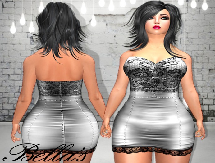 Finya-Party Dress-Silver