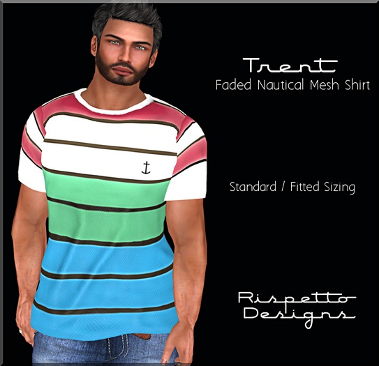 Rispetto Designs - Trent Nautical Mesh Shirt - Red