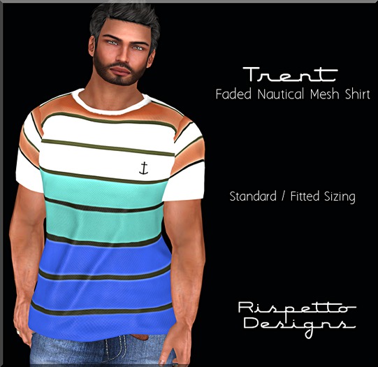 Rispetto Designs - Trent Nautical Mesh Shirt - Orange