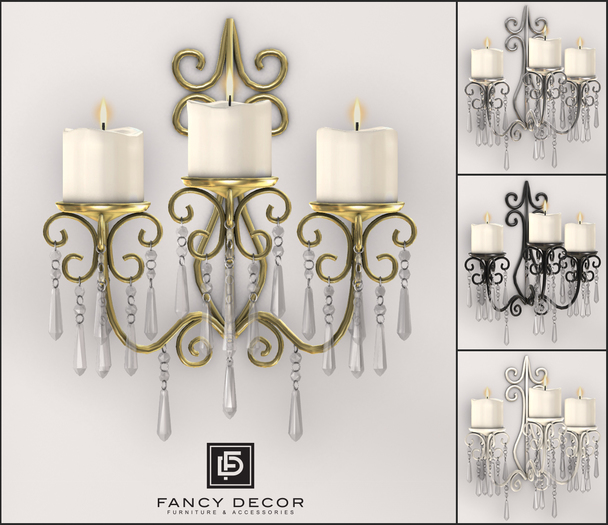 Fancy Decor: Crystal Sconce
