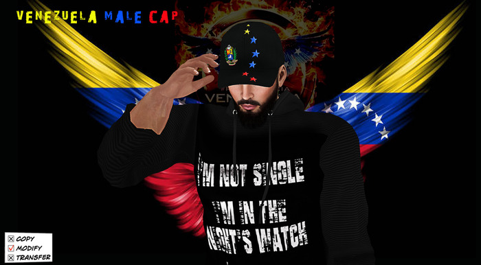 Venezuela black Cap Male