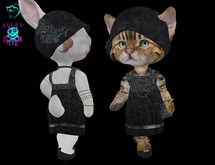 Dinkies Black&Silver Lace Flapper Dress Outfit