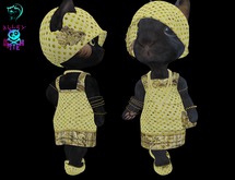 Dinkies Golden Yellow Flapper Dress Outfit