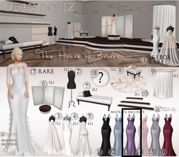13. Dead Dollz - The House of Brides - Bridesmaid Lavender
