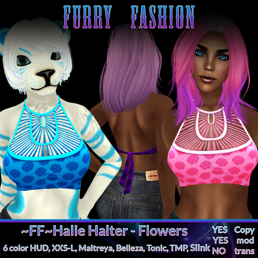 ~FF~ Halie Halter - Flowers (wear to unpack!)