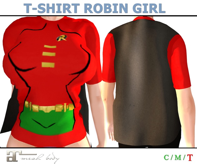 J 4 U / T-SHIRT_CAPE_0 R0BIN GIRL
