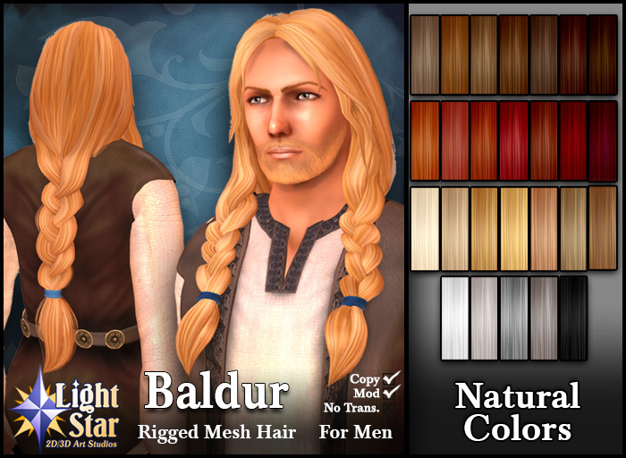 *LightStar-Hair-Baldur-Natural Colors