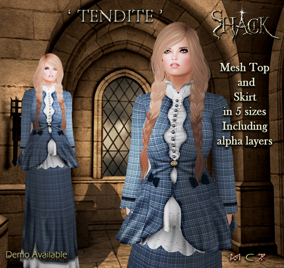 *Shack* Tendite Gown - Blue