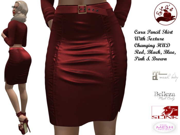SALE Eva's Temptation Cara Mesh Pencil Skirt & Hud, Maitreya, Belleza, Slink, TMP, Tonic