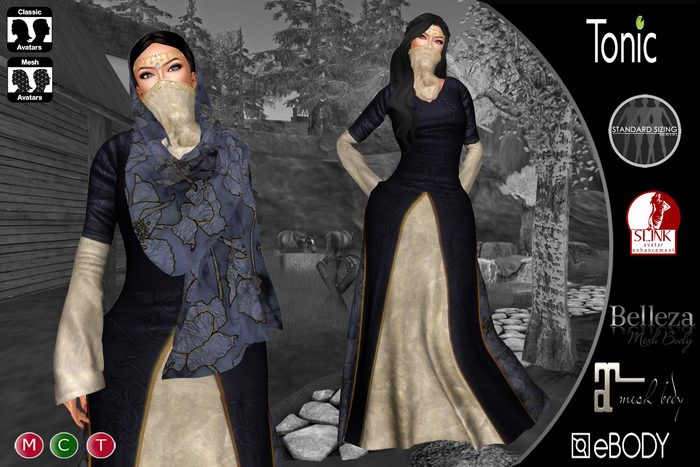 C&N Medieval dress Anastasia Blue v2