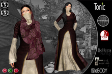 C&N Medieval dress Anastasia Red Wine v2