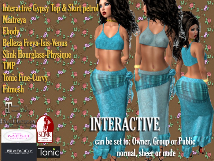 INTERACTIVE Melody Gypsy Outfit petrol