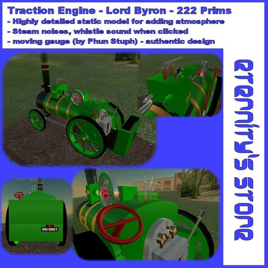 Eternitys Store - Lord Byron Traction Engine grn - 222p Boxed
