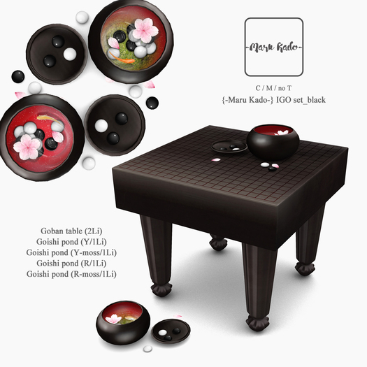 {-Maru Kado-} IGO set_black
