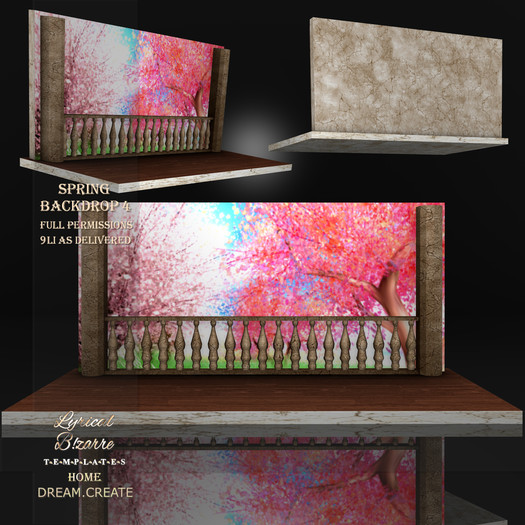 !Lyrical B!zarre Templates! - Spring Backdrop 4 MESH FP