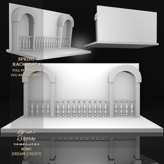 !Lyrical B!zarre Templates! - Spring Backdrop 1 MESH DAE Vers
