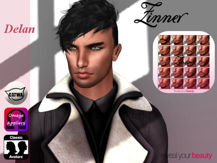 >Zinner< Delan Skin (Omega Applier) + Beard Pack