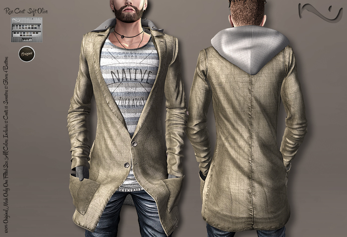 -NU- Rise Coat Soft Olive