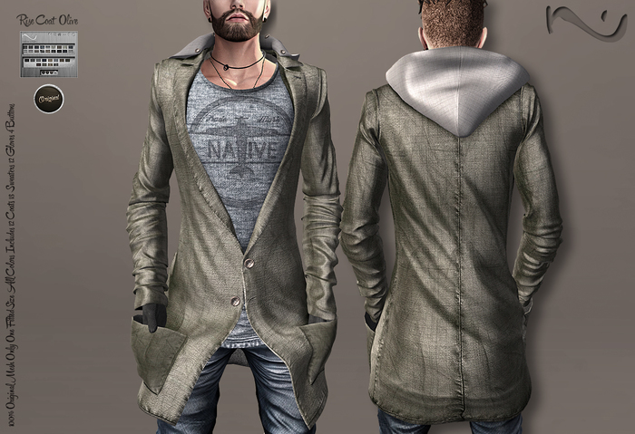 -NU- Rise Coat Olive