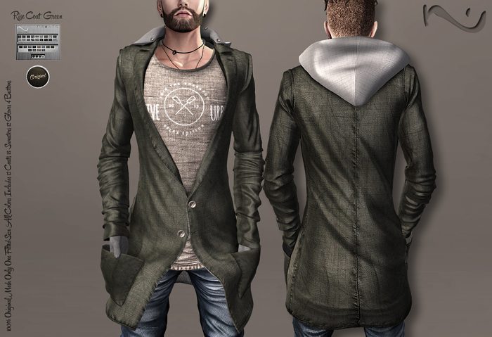 -NU- Rise Coat Green