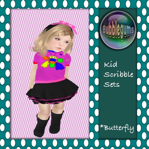 .:Bubblegums:. Butterfly Pink