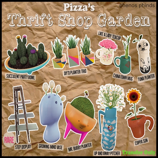 Pizza's - Thrift Shop Garden - Growing Mind Vase