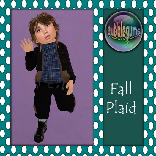 .:Bubblegums:. Fall Plaid Blue