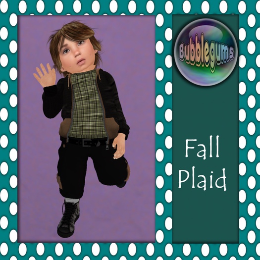 .:Bubblegums:. Fall Plaid Green