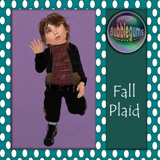 .:Bubblegums:. Fall Plaid Red