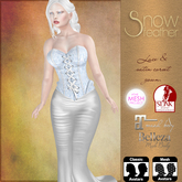SF Lace corset blue gown