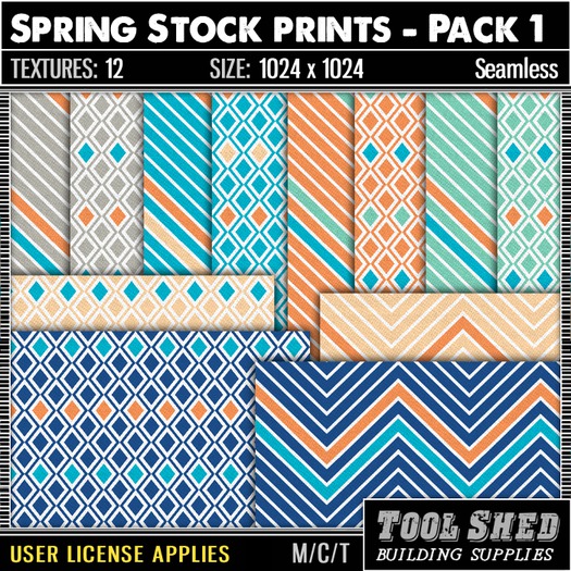Tool Shed - Spring Stock Prints - Pack 1