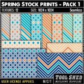 Tool Shed - Spring Stock Prints - Pack 1