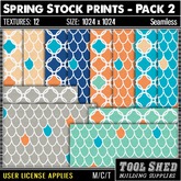 Tool Shed - Spring Stock Prints - Pack 2