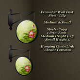 FrameArt Wall Post Steel - Lily Med & Sm PIC