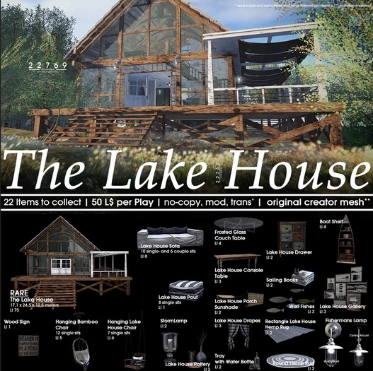 22769 - Rectangle Lake House Hemp Rug - COMMON