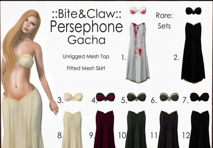 ::B&C:: Persephone Darkness Outfit 2 RARE