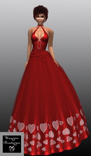 *UniQue* Red Hot Ball Gown