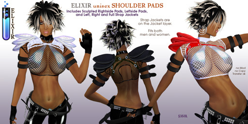 ELIXIR Shoulderpads- White