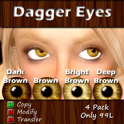 Real Eyes by Dagger Designs - Brown Eye