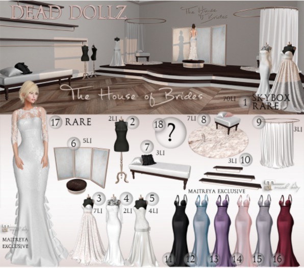12. Dead Dollz - The House of Brides - Bridesmaid Eggshell