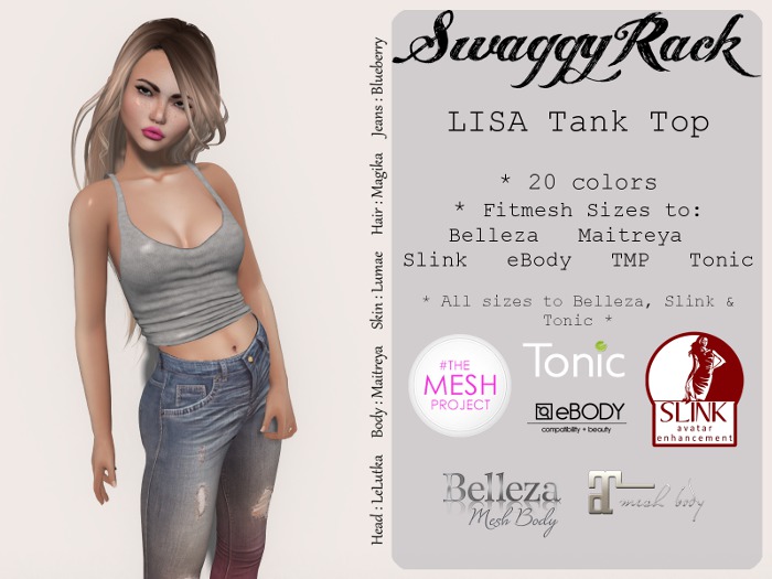 [SR] LISA Tank Top - FATPACK