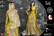 C&N Medieval dress Emma Yellow v2