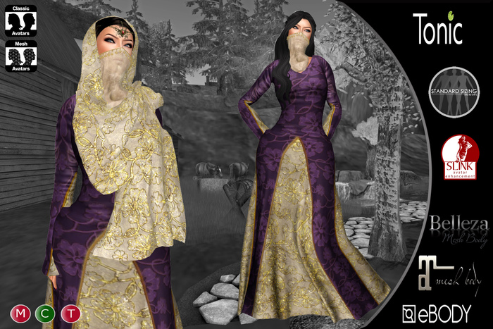 C&N Medieval dress Emma Lilac v2