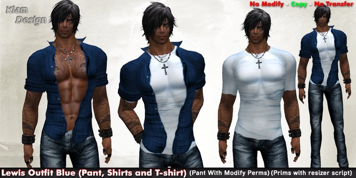 Lewis Outfit Blue - Klam Design PROMO WEEK