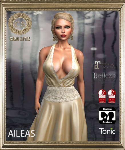 CERO STYLE Aileas Dress Gold