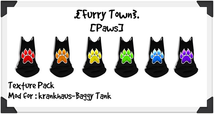 .{FT}.Paws-Texture Pack for krankhaus-Baggy Tank