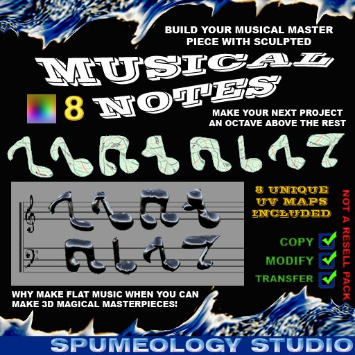 Sculpted Music Notes - Create A Visual Symphony!