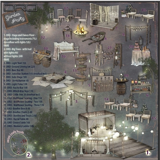 16 -DRD- Garden Party - Bonfire Bench